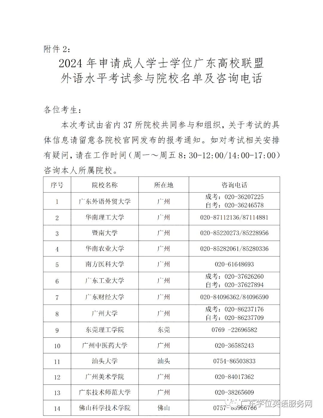 2024年广东高校联盟外语水平考试报考公告